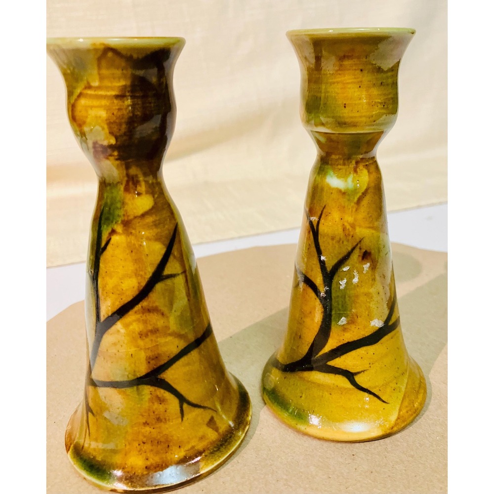 Vintage ceramic candle holders